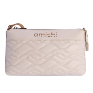 Bolso bandolera para mujer Amichi Sharon de piel sintética con cremallera