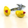 GEMELOS ANTONIO BACCI PATITO DE GOMA CROMADO
