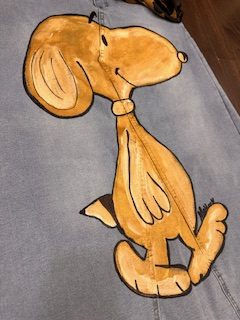 FALDA VAQUERA LARGA PERSONALIZADA MAY DIY STUDIO "SNOOPY " LAVABLE - Imagen 8