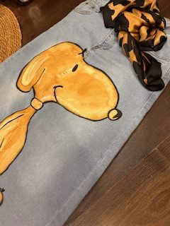 FALDA VAQUERA LARGA PERSONALIZADA MAY DIY STUDIO "SNOOPY " LAVABLE - Imagen 9