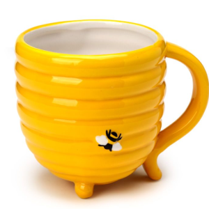 Tazón de Cerámica 3D con Forma Colmena de Abejas