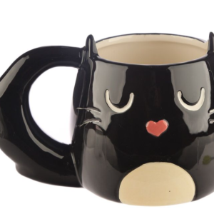 Taza de Cerámica 3D con Forma Gato Feline Fine