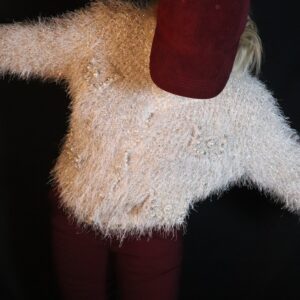 Chaqueta Gorda de Pelo de Glitter