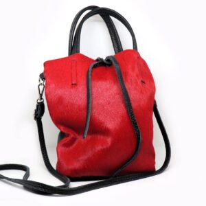 Bolso Rojo Intenso - Piel Genuina