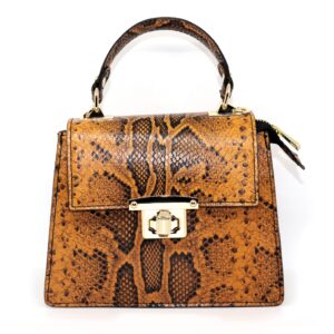 Bolso Marrón Dorado - Piel Genuina
