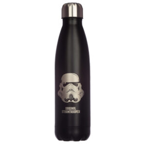 Botella Térmica de Acero Inoxidable - Soldado Imperial (Stormtrooper), color Negro