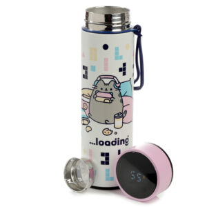 Botella Termo con Termómetro integrado - Gato Pusheen Juguetón