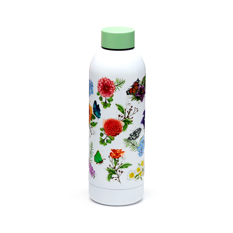 Botella Térmica de Acero Inoxidable de Mariposas - Meadows 530ml