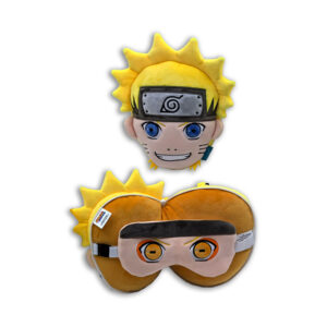 Relaxeazzz Naruto Plush - Travel Pillow & Eye Mask