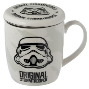 Taza con Tapa para Infusiones de Porcelana - Soldado Imperial Stormtrooper