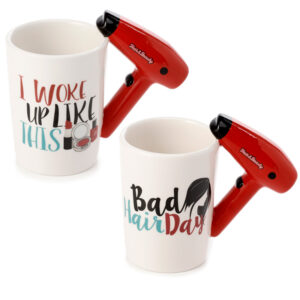 Taza de Cerámica - Asa con Forma Secador de Pelo
