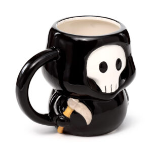 Taza de Cerámica 3D con Forma Niño Calavera