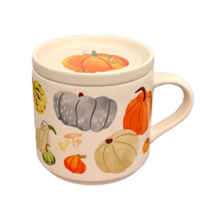 Taza de Porcelana y Posavasos - Autumn Harvest Otoño