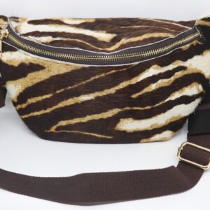 Riñonera Maxi de Piel Genuina - Estilo Safari