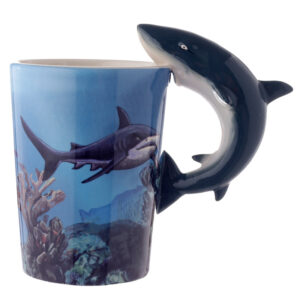 Taza de Cerámica Asa con Forma de Tiburón - Lisa Parker
