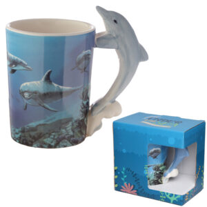 Taza de Cerámica Asa con Forma de Delfín - Lisa Parker