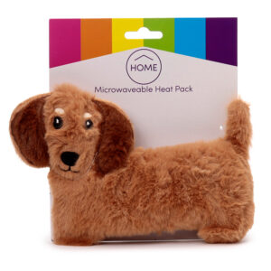 Peluche Térmico de Semillas para Microondas - Forma de Perro Salchicha
