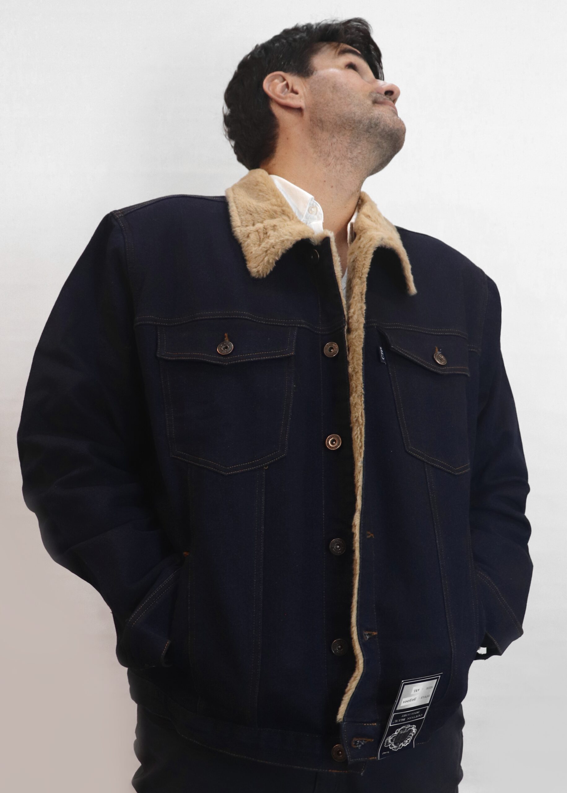 Cazadora Vaquera Interior de Borrego - Denim Claro / Denim Oscuro - Imagen 3