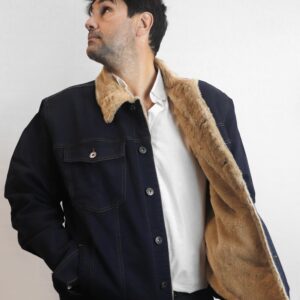 Cazadora Vaquera Interior de Borrego - Denim Claro / Denim Oscuro