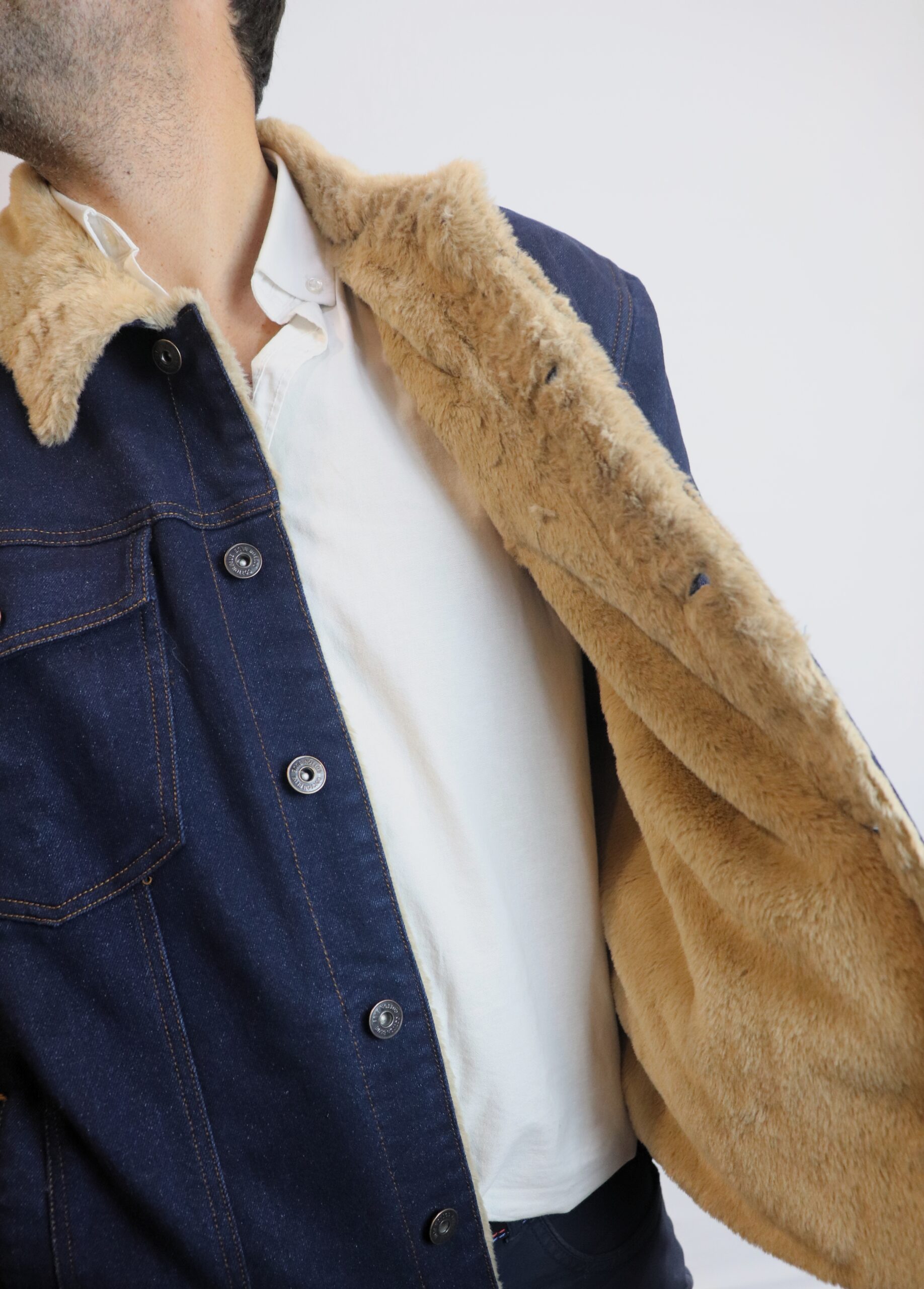 Cazadora Vaquera Interior de Borrego - Denim Claro / Denim Oscuro - Imagen 11