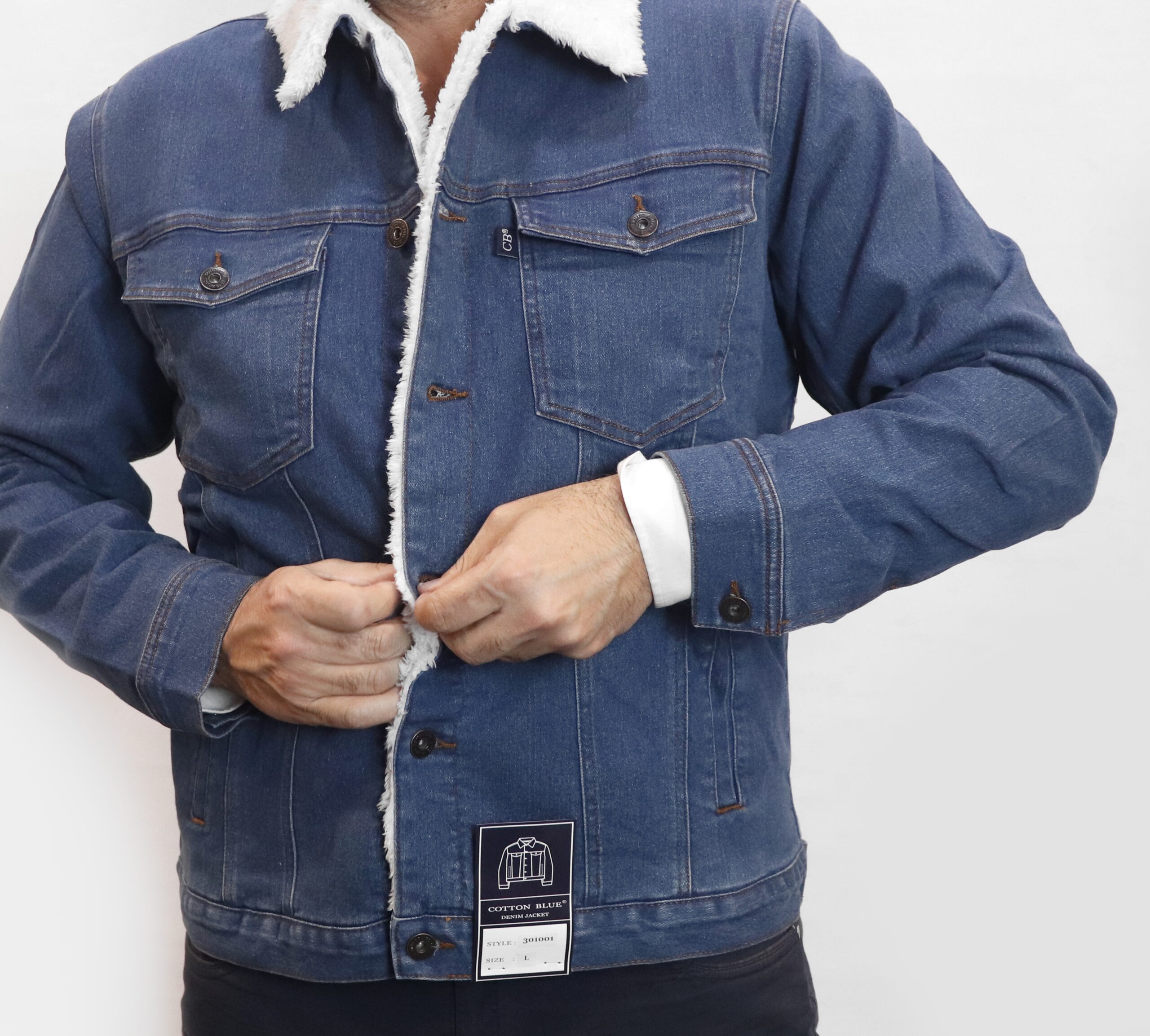 Cazadora Vaquera Interior de Borrego - Denim Claro / Denim Oscuro - Imagen 18