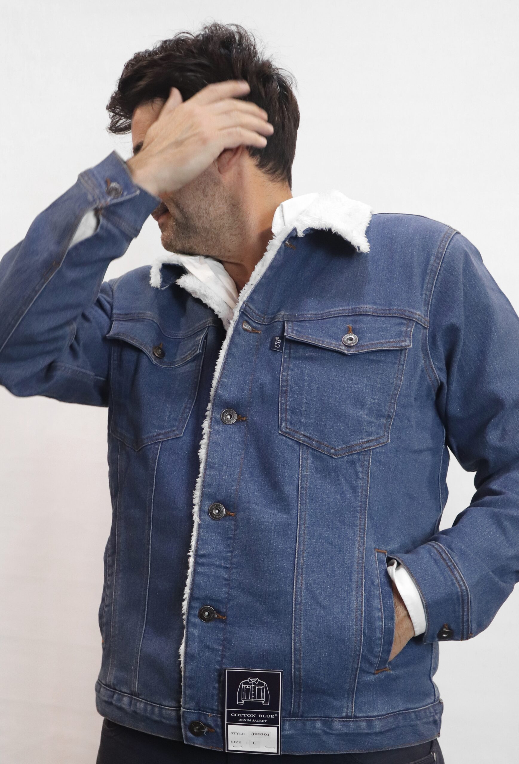 Cazadora Vaquera Interior de Borrego - Denim Claro / Denim Oscuro - Imagen 8