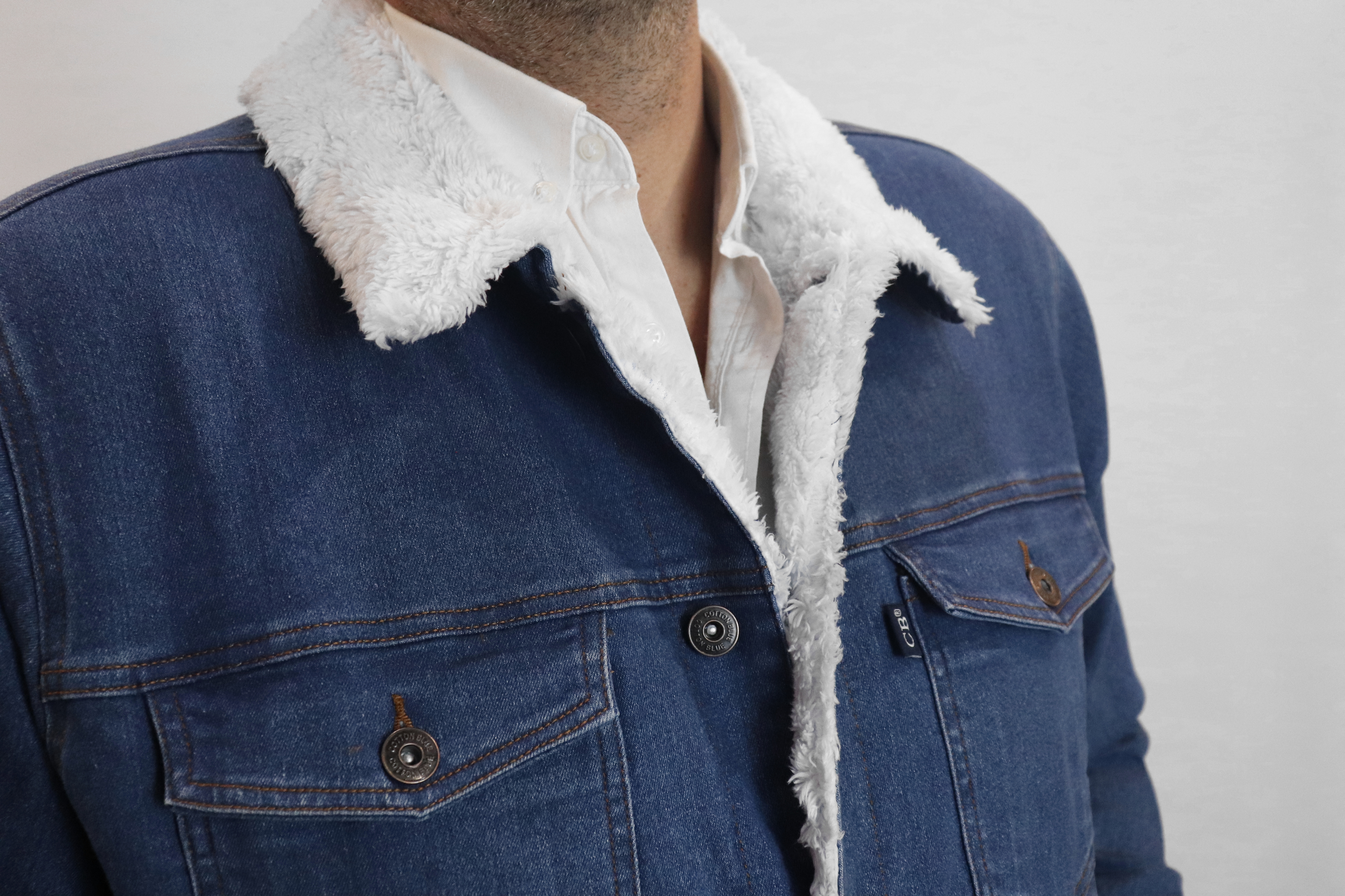 Cazadora Vaquera Interior de Borrego - Denim Claro / Denim Oscuro - Imagen 6