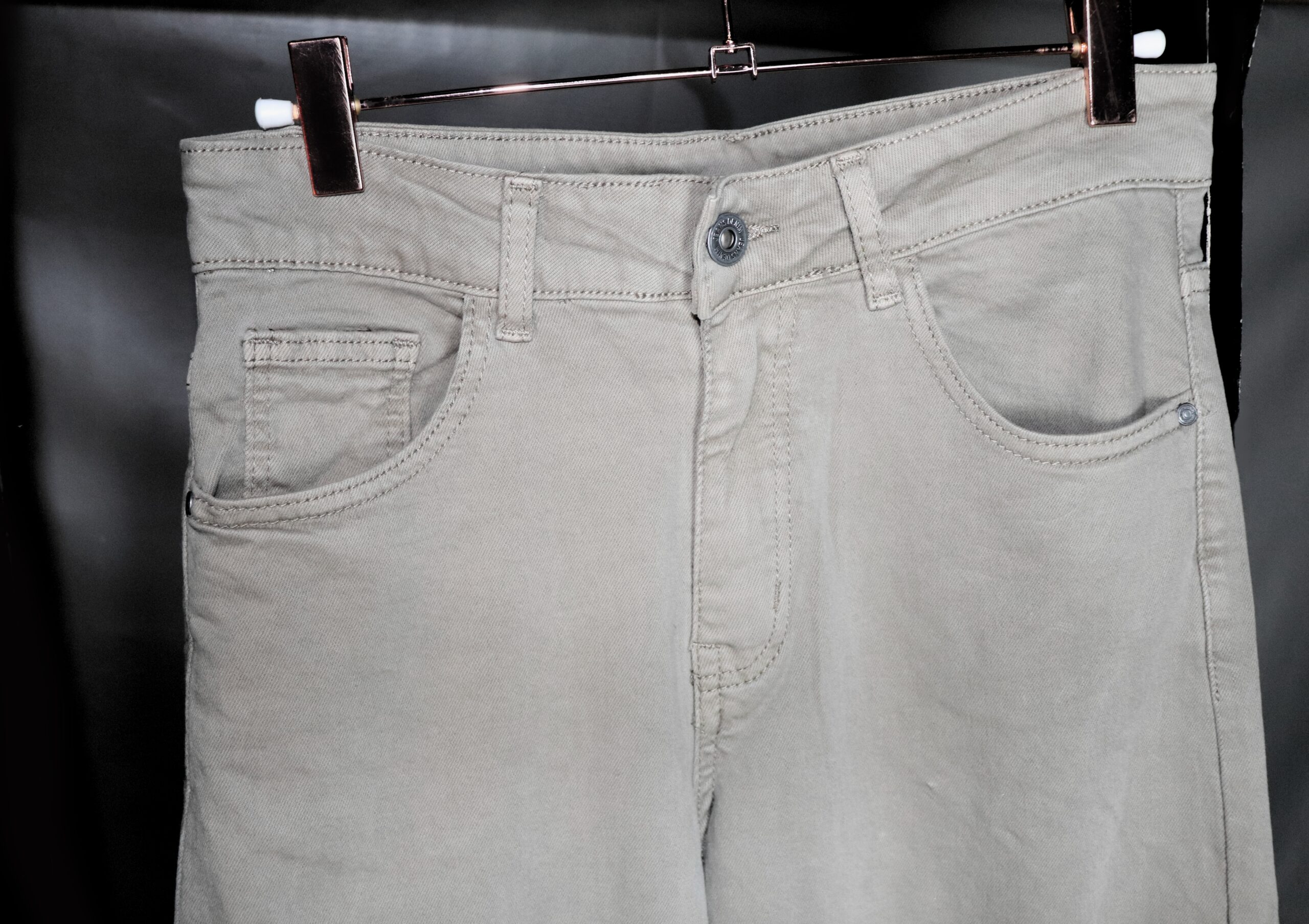 Jeans con borde de Animal Print - Beige - Imagen 3