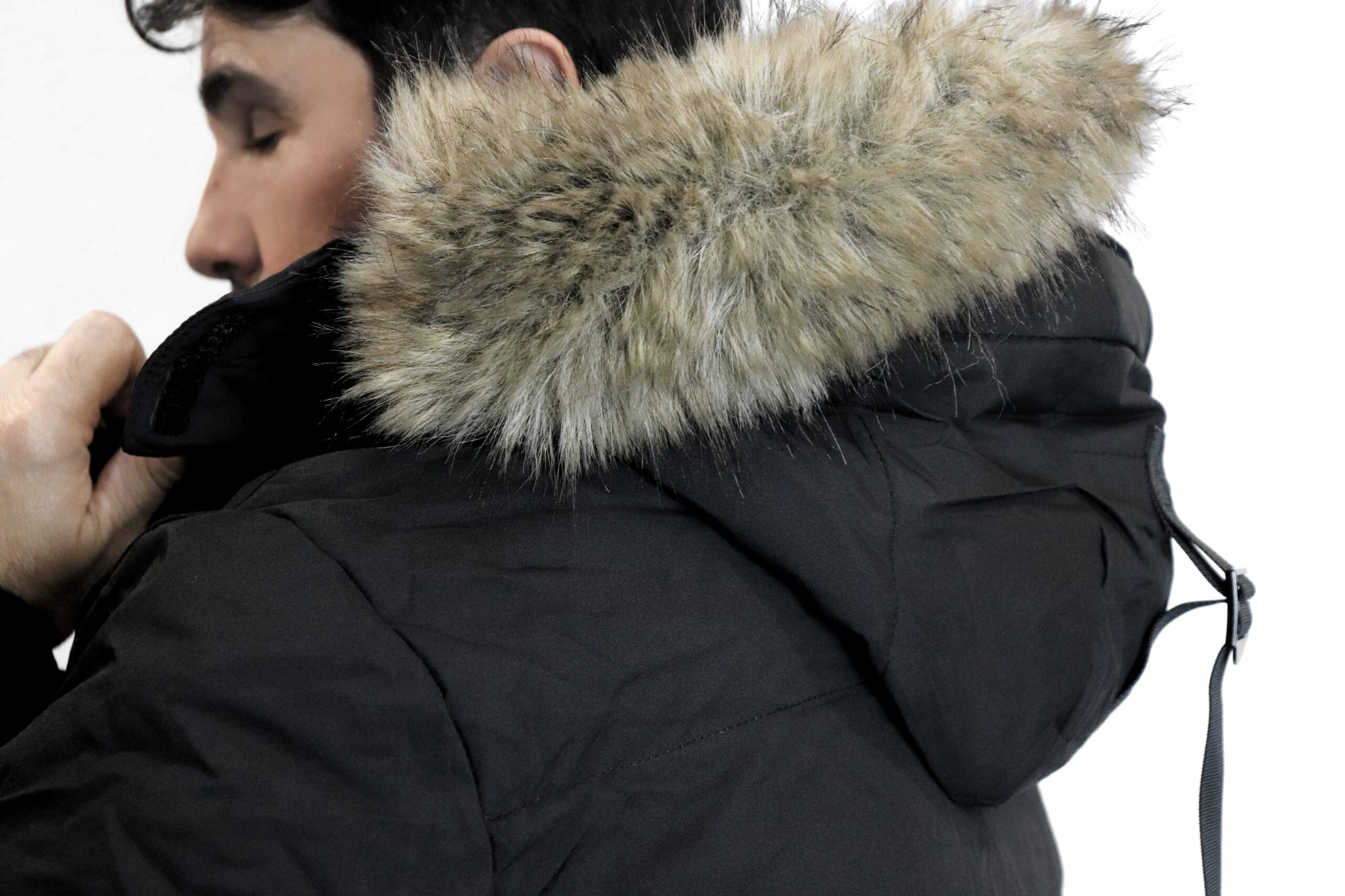 Parka Coreana Corta Retro - Cuello Extraíble - Imagen 9