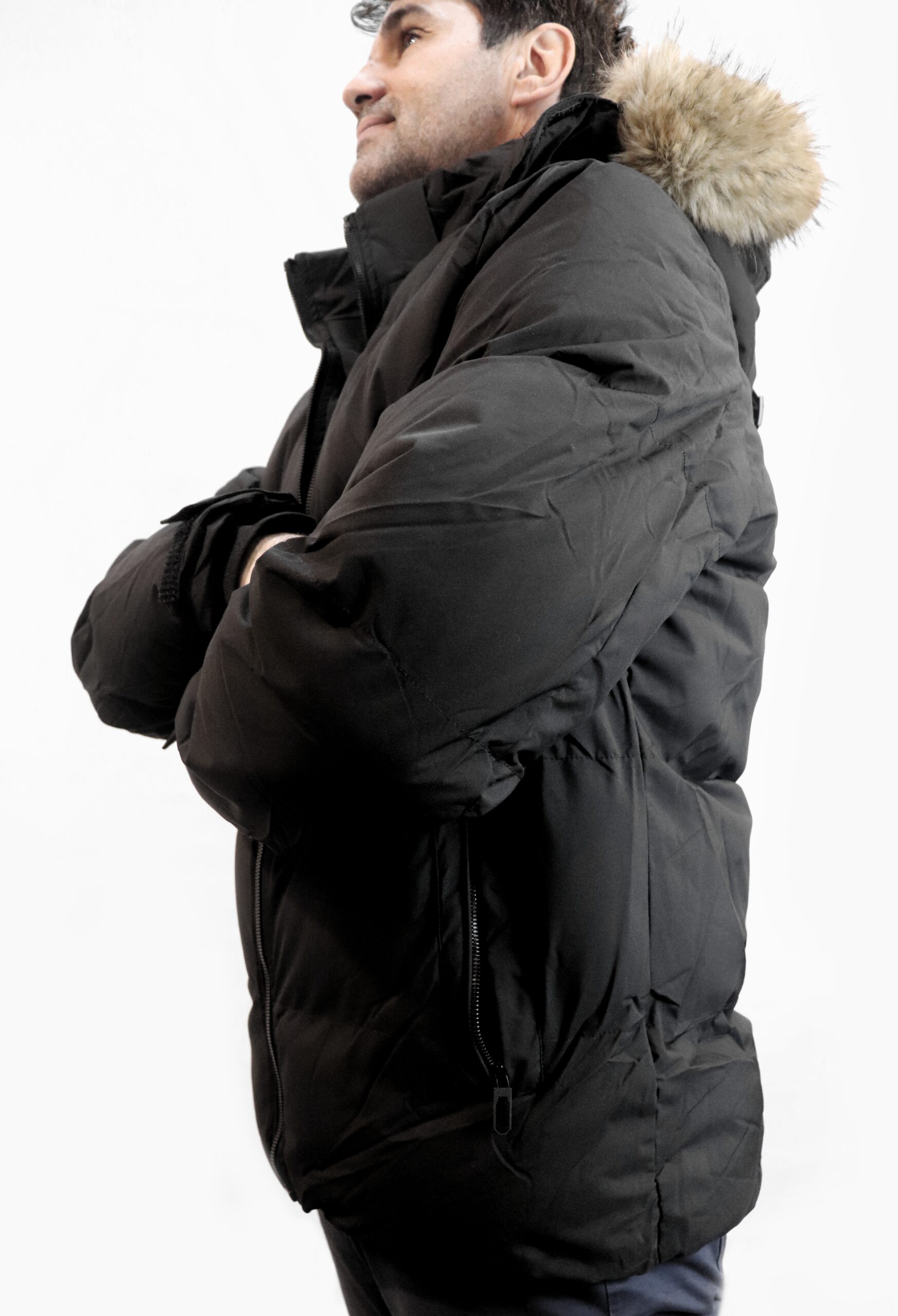 Parka Coreana Corta Retro - Cuello Extraíble - Imagen 7