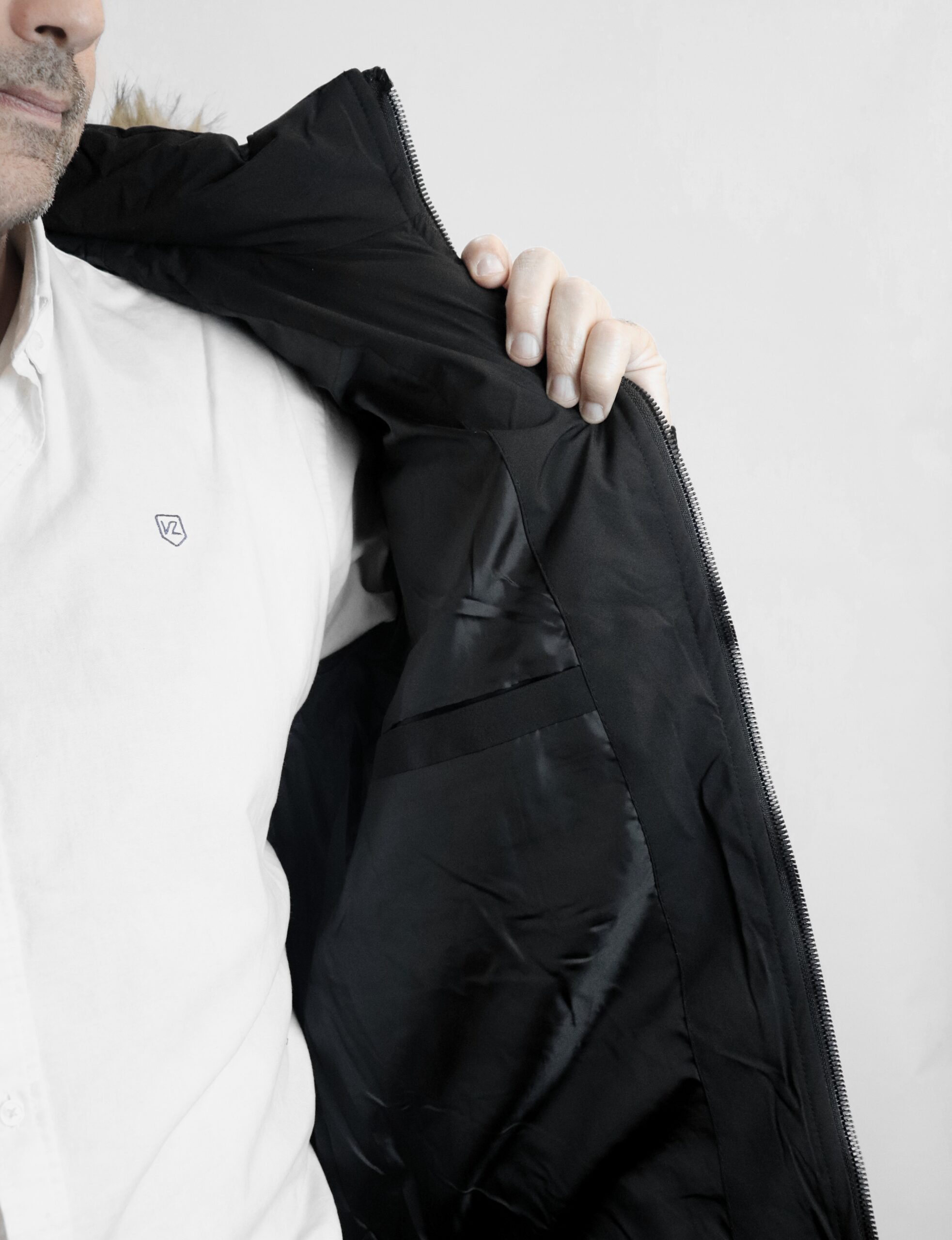 Parka Coreana Corta Retro - Cuello Extraíble - Imagen 10
