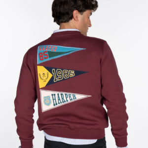 SUDADERA STANFORD BURGUNDY - Harper & Neyer