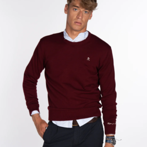 JERSEY ROUND NECK BURGUNDY - Harper & Neyer